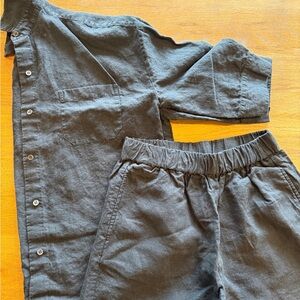 Jenni Kayne Black Elastic-Waist Joggers